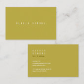 Minimalistische Visitenkarten Visitenkarte (Vorne/Hinten)