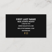 Minimalistische Visitenkarten Visitenkarte (Rückseite)