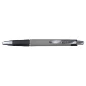 Minimalistische Vollfarb-Stift - Grau Kugelschreiber (Rückseite)