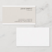 Minimalistische Vorlage Beruflich Elegant Cool Visitenkarte (Vorne/Hinten)