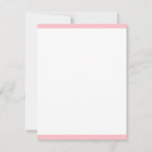 Minimalistische Vorlage Elegantes Rosa Monogramm (Rückseite)