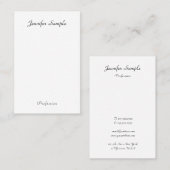 Minimalistische Vorlage für benutzerdefinierten, m Visitenkarte (Vorne/Hinten)