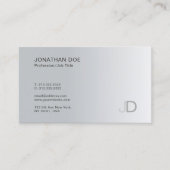 Minimalistische Vorlage für berufliches Monogramm Visitenkarte (Vorderseite)