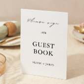 Minimalistische Vorlage für das Gästebuch