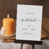 Minimalistische Vorlage für das Gästebuch