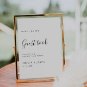 Minimalistische Vorlage für das Gästebuch