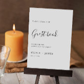 Minimalistische Vorlage für das Gästebuch