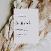 Minimalistische Vorlage für das Gästebuch