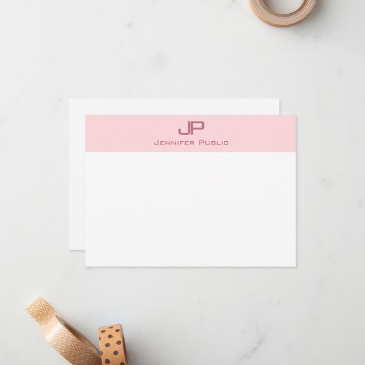 Minimalistische Vorlage für das mit Monogramm Schw (Vorderseite/Rückseite Beispiel)