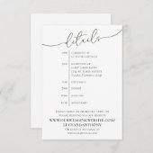 Minimalistische Vorlage für einfache Details Gastz (Vorne/Hinten)