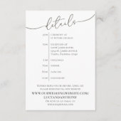 Minimalistische Vorlage für einfache Details Gastz (Vorderseite)