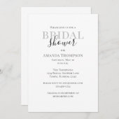 Minimalistische Vorlage für einfaches Brautparty (Vorne/Hinten)