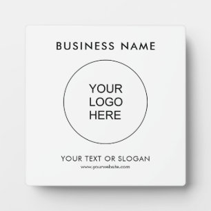 Minimalistische Vorlage für Firmenlogo Fotoplatte