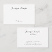 Minimalistische Vorlage für moderne handgeschriebe Visitenkarte (Vorne/Hinten)