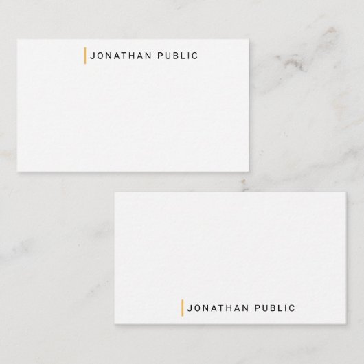 Minimalistische Vorlage für personalisierte Monogr (Vorne/Hinten)