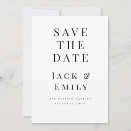 Minimalistische Vorlage für "Save the Date" | Eleg