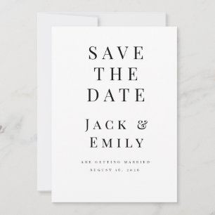 Minimalistische Vorlage für "Save the Date"   Eleg