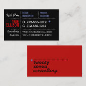 Minimalistische Vorlage für Visitenkarten Moderne Visitenkarte (Vorne/Hinten)