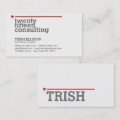 Minimalistische Vorlage für Visitenkarten Moderne Visitenkarte (Vorne/Hinten)