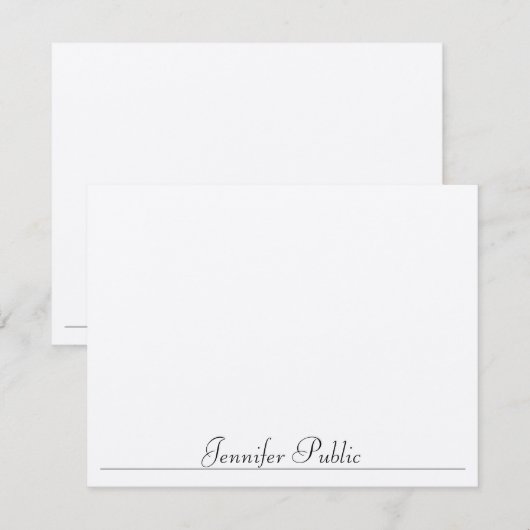 Minimalistische Vorlage Moderne Typografie fühlt s (Vorne/Hinten)