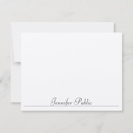 Minimalistische Vorlage Moderne Typografie fühlt s (Rückseite)