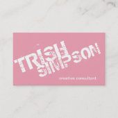 Minimalistische Vorlagenfarbe für die Visitenkarte (Vorderseite)