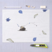 Minimalistische Vorlagenküste Seashell Marine Seidenpapier (Handwerk)