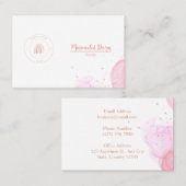 MINIMALISTISCHE VORLAGENWASSERKARTE VISITENKARTE (Vorne/Hinten)