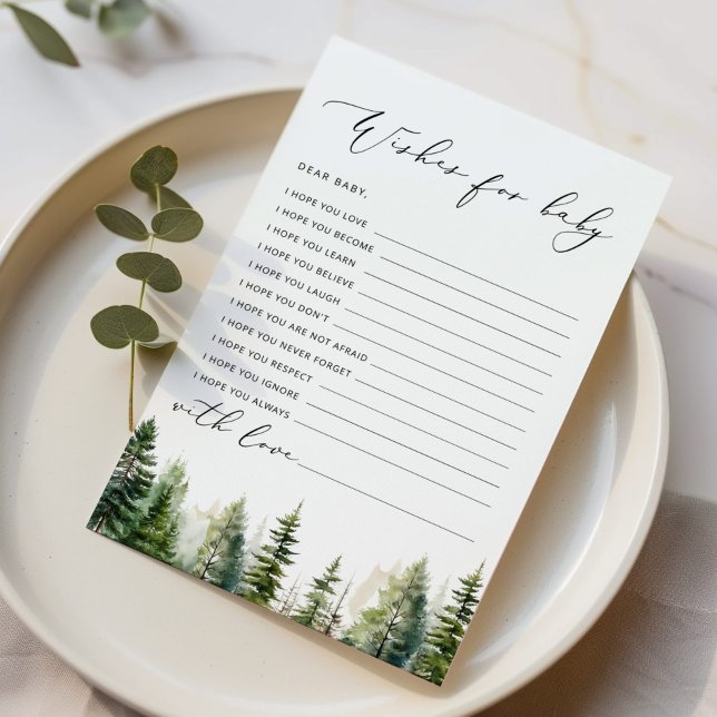 Minimalistische Waldwünsche für die Kinderkarte (Von Creator hochgeladen)