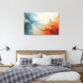 Minimalistische Wand an Wand Leinwanddruck (Insitu (Schlafzimmer))