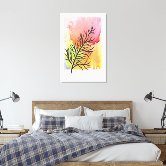 Minimalistische Wandkunst in jedem Zimmer Leinwanddruck (Insitu (Schlafzimmer))