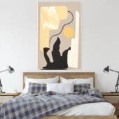 Minimalistische Wandkunst Leinwanddruck (Insitu (Schlafzimmer))