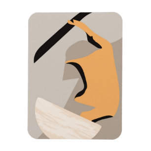 Minimalistische Wandkunst Magnet