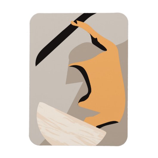 Minimalistische Wandkunst Magnet (Vertikal)