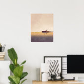 Minimalistische Wandkunst mit Seereflektion für da Poster (Heimbüro)