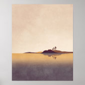Minimalistische Wandkunst mit Seereflektion für da Poster (Vorne)