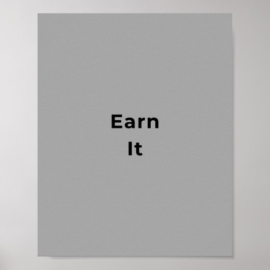 Minimalistische Wandkunst Poster (Vorne)
