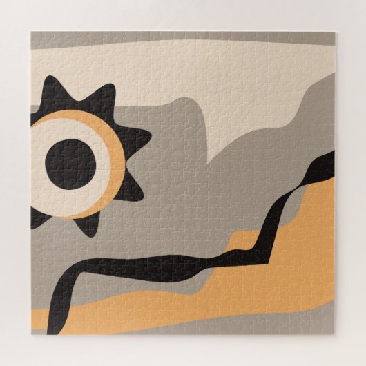 Minimalistische Wandkunst Puzzle (Horizontal)