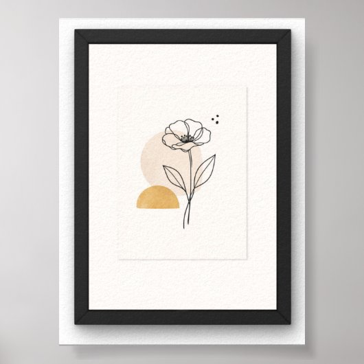 minimalistische Wandkunstposter Poster (Vorne)