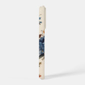 Minimalistische Wasserfarbe Floral iPhone Hülle (Rechte Seite)