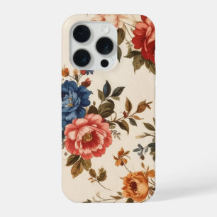 Minimalistische Wasserfarbe Floral iPhone 15 Pro Hülle