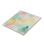 Minimalistische Wasserfarbe Pastell mit geometrisc Fliese (Seite)