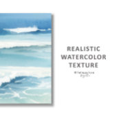 Minimalistische Wasserfarbe Seascape Druck 2 von 3 Poster