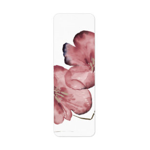 Minimalistische Wasserfarben-Blüte