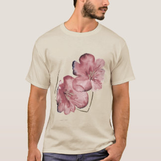 Minimalistische Wasserfarben-Blüte T-Shirt