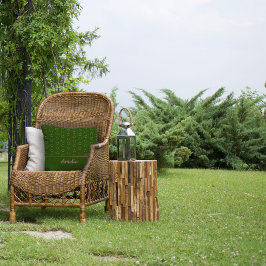 Minimalistische Wasserfarbenkreis Grünkissen Kissen