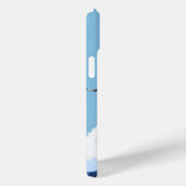 Minimalistische Waves - Gull iPhone Case (Rückseite / Rechts)