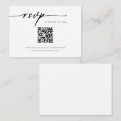 Minimalistische Website-UAWG-Barcode-Umschließungs Begleitkarte (Vorne/Hinten)