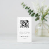 Minimalistische Website-UAWG-Barcode-Umschließungs Begleitkarte (Stehend Vorderseite)