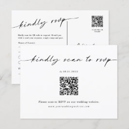 Minimalistische Website UAWG Strichcode-Postkarte Postkarte